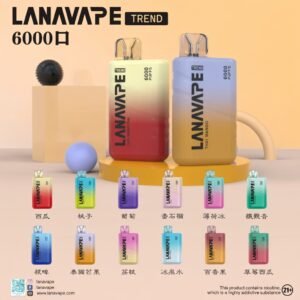 Alternative view of 【LANA】6000口拋棄式電子煙 Mesh網狀發熱芯技術 擊喉感紮實平穩 3%尼古丁鹽完美比例 550mAh充電續航 全台現貨秒發